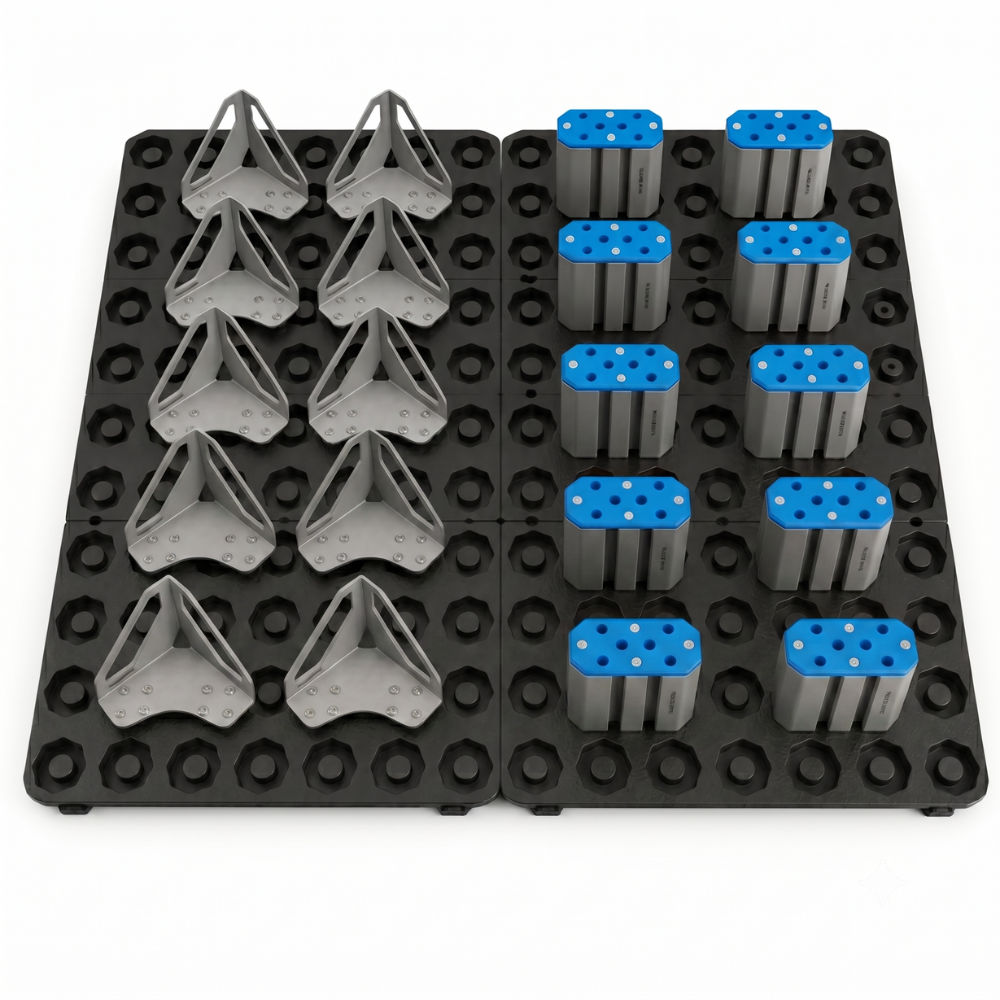 Pack Truckblocs® 40 Matten + 20 Blokkeerwiggen